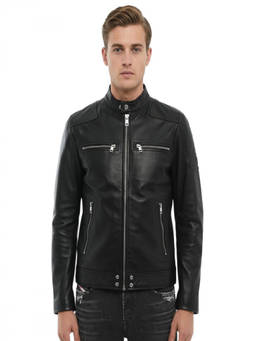 Diesel - Black Mandarin Collar Jacket