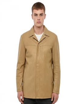 Diesel - Mustard Yellow Leather Jacket