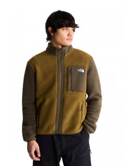 The North Face - Olive Brown Fleece Jacket
