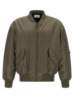 Saint Laurent - Taupe Baseball Collar Bomber Jacket