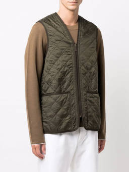 Barbour - Olive Green Quilted Sleeveless Vest