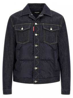 Dsquared2 - Blue Quilted Shirt Collar Jacket