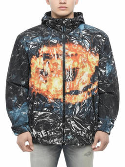 Diesel - Multi-Color Logo Hood Jacket