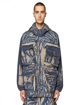 Diesel - Blue Hood Cargo Jacket