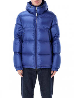Moncler - Blue Quilted Hood Jacket