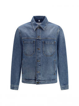 OFF-WHITE - Blue Regular Denim Jacket