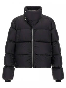 Rick Owens - Black Quilted High-Neck Jacket
