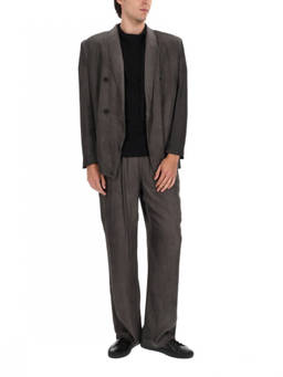 Diesel - Grey Solid Shawl Lapel Jacket