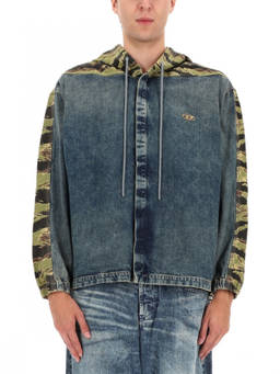 Diesel - Blue Camo Hood Jacket