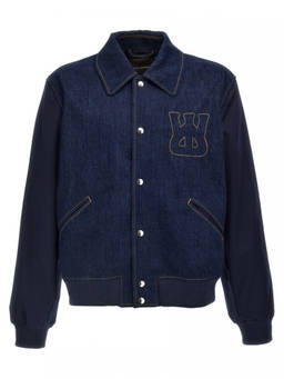 Wales Bonner - Bluethe Echo Denim Varsity' Jacket