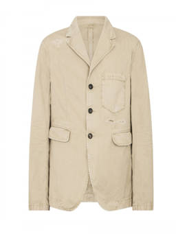 Dsquared2 - Beige Solid Notched Lapel Blazer
