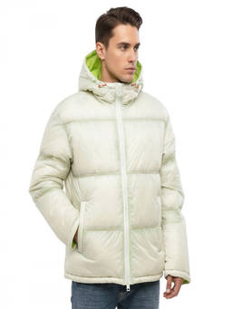 Diesel - White Quilted Hood Jacket