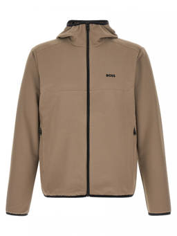 Boss - Beige Logo Hood Jacket
