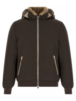 Brunello Cucinelli - Brown Solid Hood Jacket