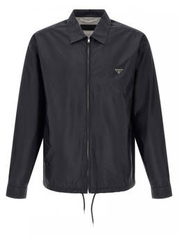 PRADA - Navy Blue Shirt Collar Jacket
