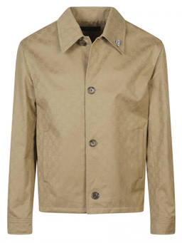 Gucci - Beige Shirt Collar Jacket