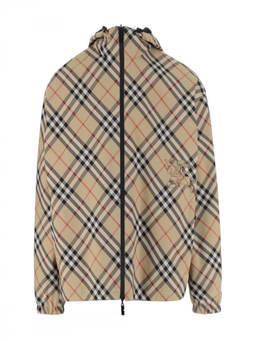 Burberry - Beige Embroidered Logo Jacket