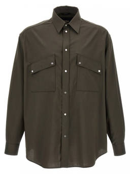 Fendi - Dark Brown Oversize Shirt