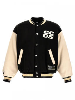 GCDS - Black Logo Varsity Jacket