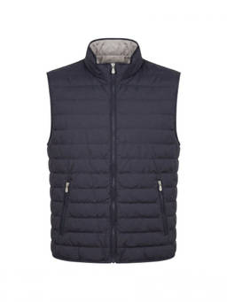 Brunello Cucinelli - Navy Blue Quilted Jacket