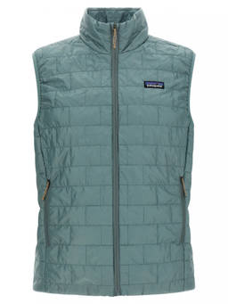 Patagonia - Teal Quilted Mock Collar Jacket