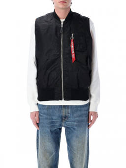 ALPHA INDUSTRIES - Black Nylon Vest
