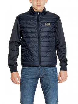 EA7 Emporio Armani - Black Mock Collar Jacket