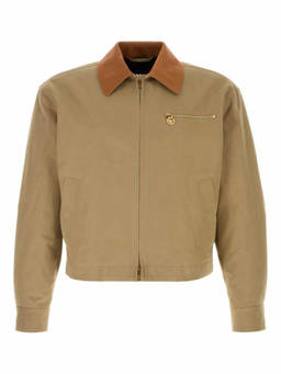 Versace - Beige Shirt Collar Jacket