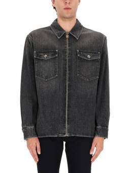 Versace - Black Shirt Collar Jacket