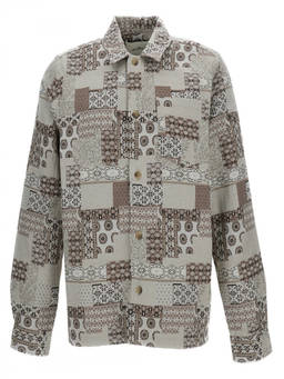 Les Deux - Grey Patchwork Shirt Jacket