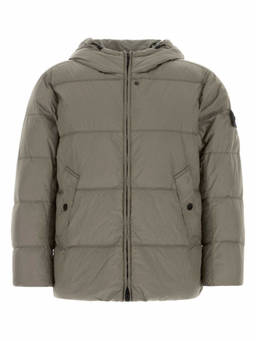 Stone Island - Grey Quilted Hood Jacket