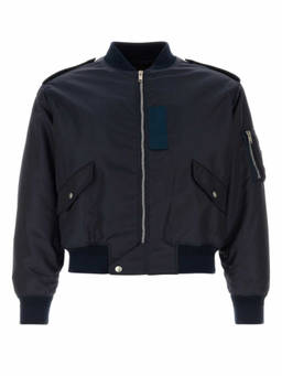 Givenchy - Navy Blue Nylon Bomber Jacket