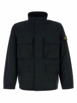Stone Island - Black Mock Collar Jacket