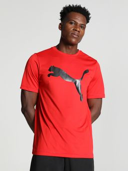 Puma - Active Big Logo Mens Red T-shirt