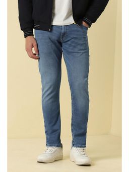 Allen Solly - Men Blue Mid Wash Jeans