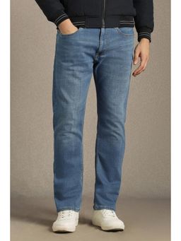 Louis Philippe - Men Blue Light Regular Fit Jeans