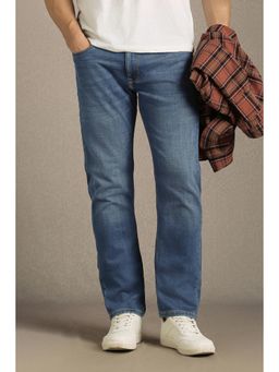 Louis Philippe - Men Blue Mid Regular Fit Jeans