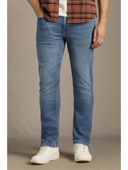 Louis Philippe - Men Blue Mid Regular Fit Jeans