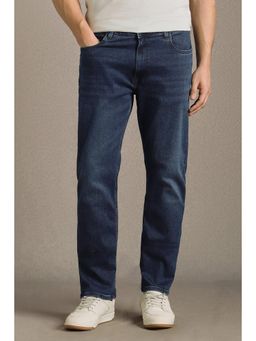 Louis Philippe - Men Navy Mid Regular Fit Jeans