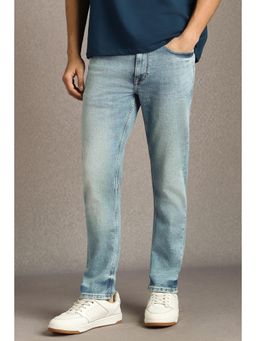 Louis Philippe - Men Light Blue Light Smart Fit Jeans