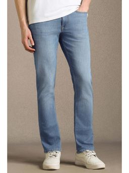 Louis Philippe - Men Light Blue Light Regular Fit Jeans