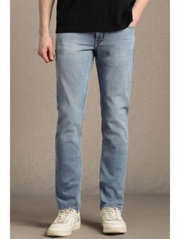 Louis Philippe - Men Light Blue Light Regular Fit Jeans
