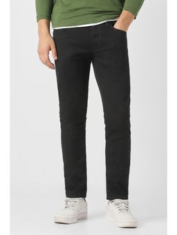 Peter England - Men Black Dark Wash Jeans