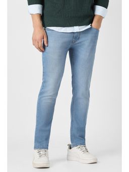 Peter England - Men Light Blue Light Wash Jeans