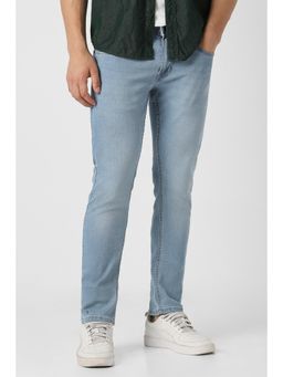 Peter England - Men Light Blue Light Wash Jeans