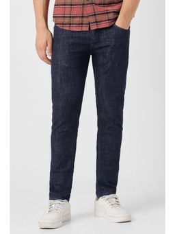Peter England - Men Navy Mid Wash Jeans