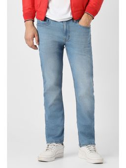 Peter England - Men Light Blue Light Wash Jeans