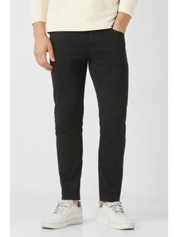 Peter England - Men Black Dark Wash Jeans