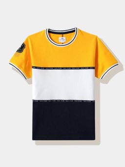 R&B - Navy Blue Colorblock T-Shirt