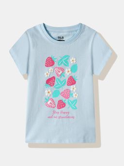 R&B - Blue Printed T-Shirt